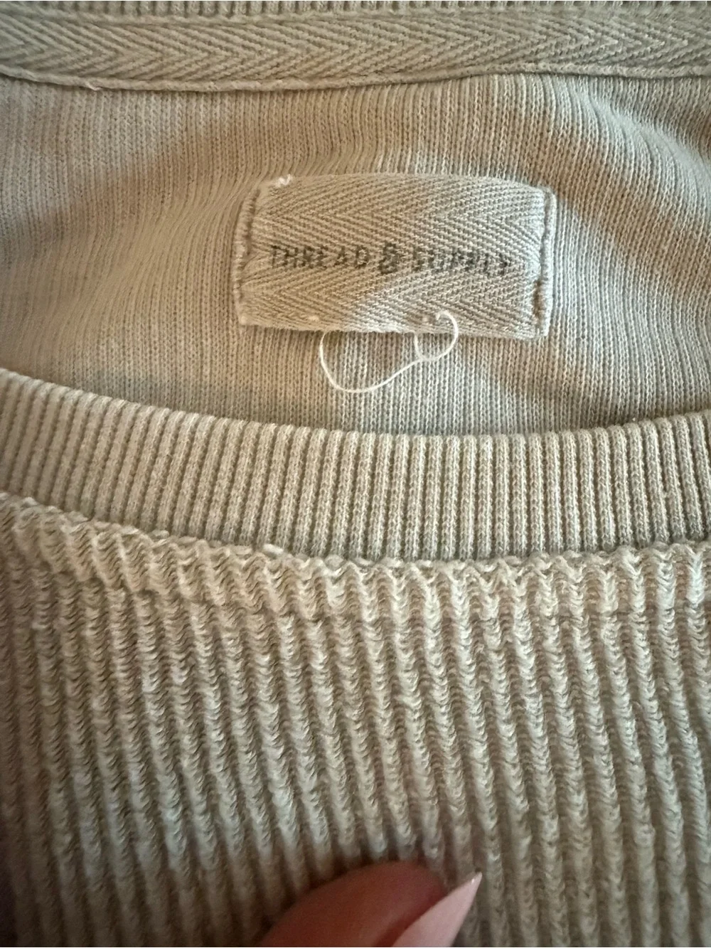 Thread & supply corded crewneck-XL
